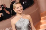 Kate Hudson fashion, Golden Globes 2026 outfits, shredded crystal gown, red carpet fashion, hidden rhinestones dress, celebrity style 2026, award show fashion highlights, Hollywood fashion news, fashion trends USA 2026